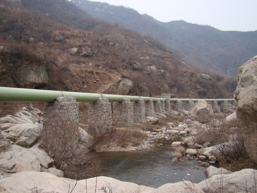 玻璃钢架空管道-广水市霞家河供水工程