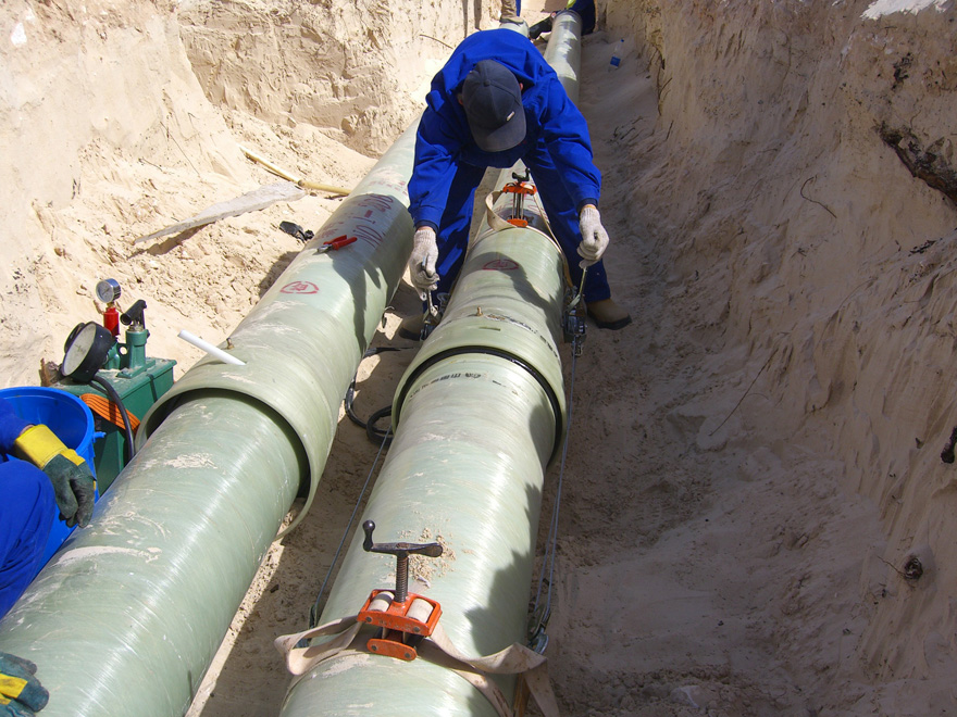 玻璃钢管道-利比亚西尔特油田消防管线